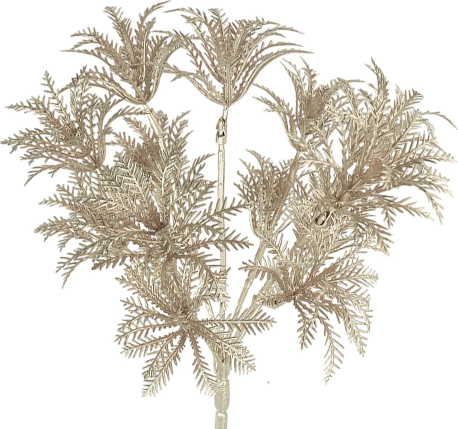 Ramo "Tropical" color Champagne, decorazione natalizia per interno ed esterno - 3