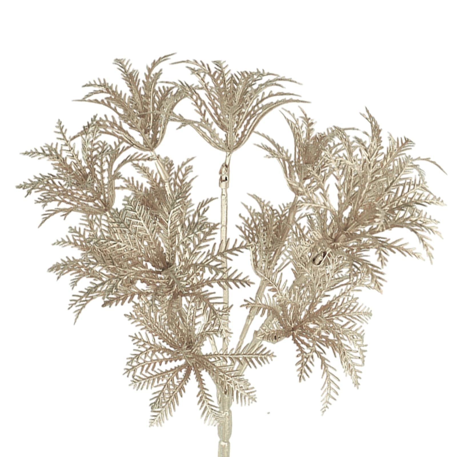 Ramo "Tropical" color Champagne, decorazione natalizia per interno ed esterno - 4