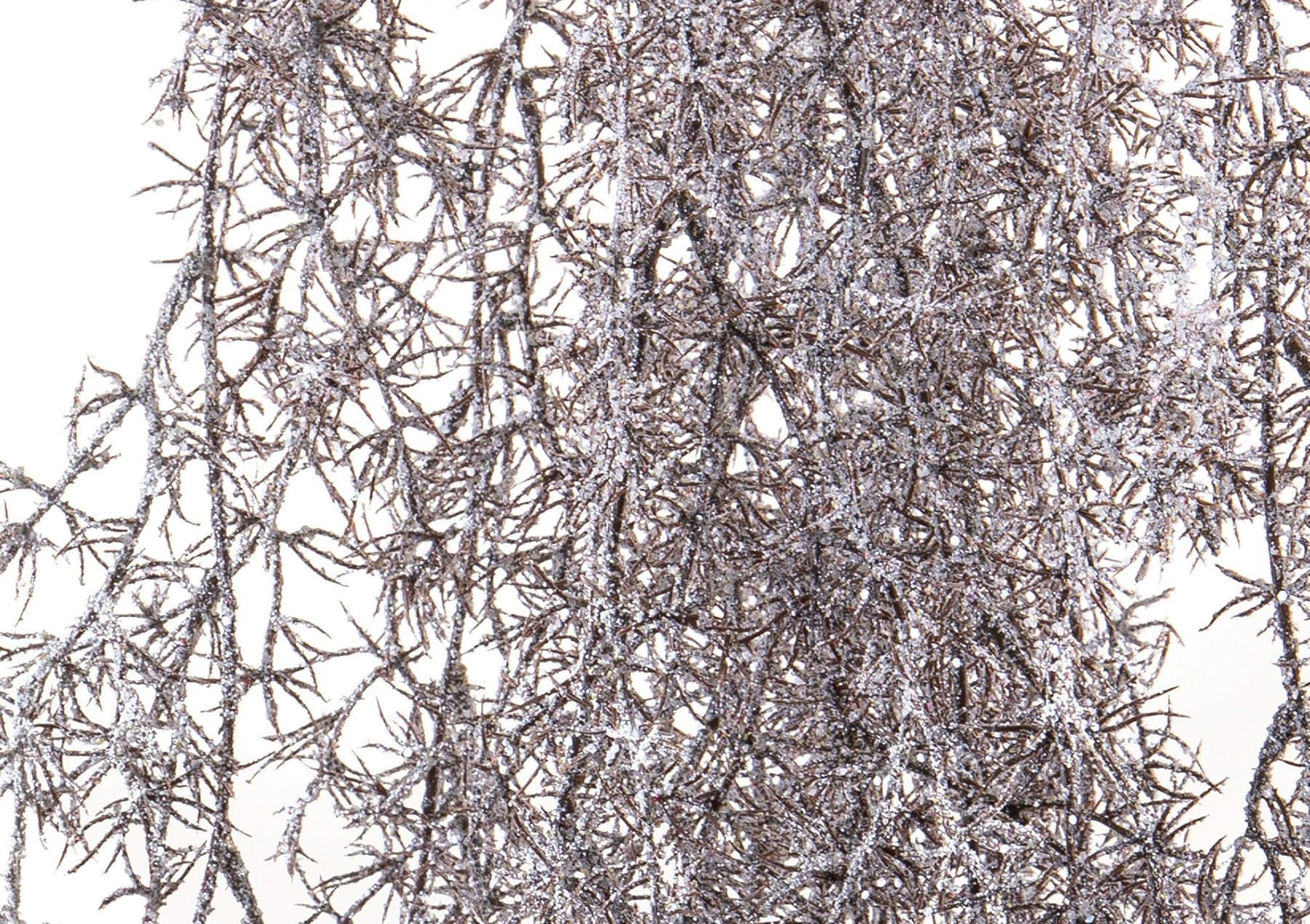 Ramo decorativo Marrone con glitter decorazione natalizia per composizioni floreali da 95 cm - 2