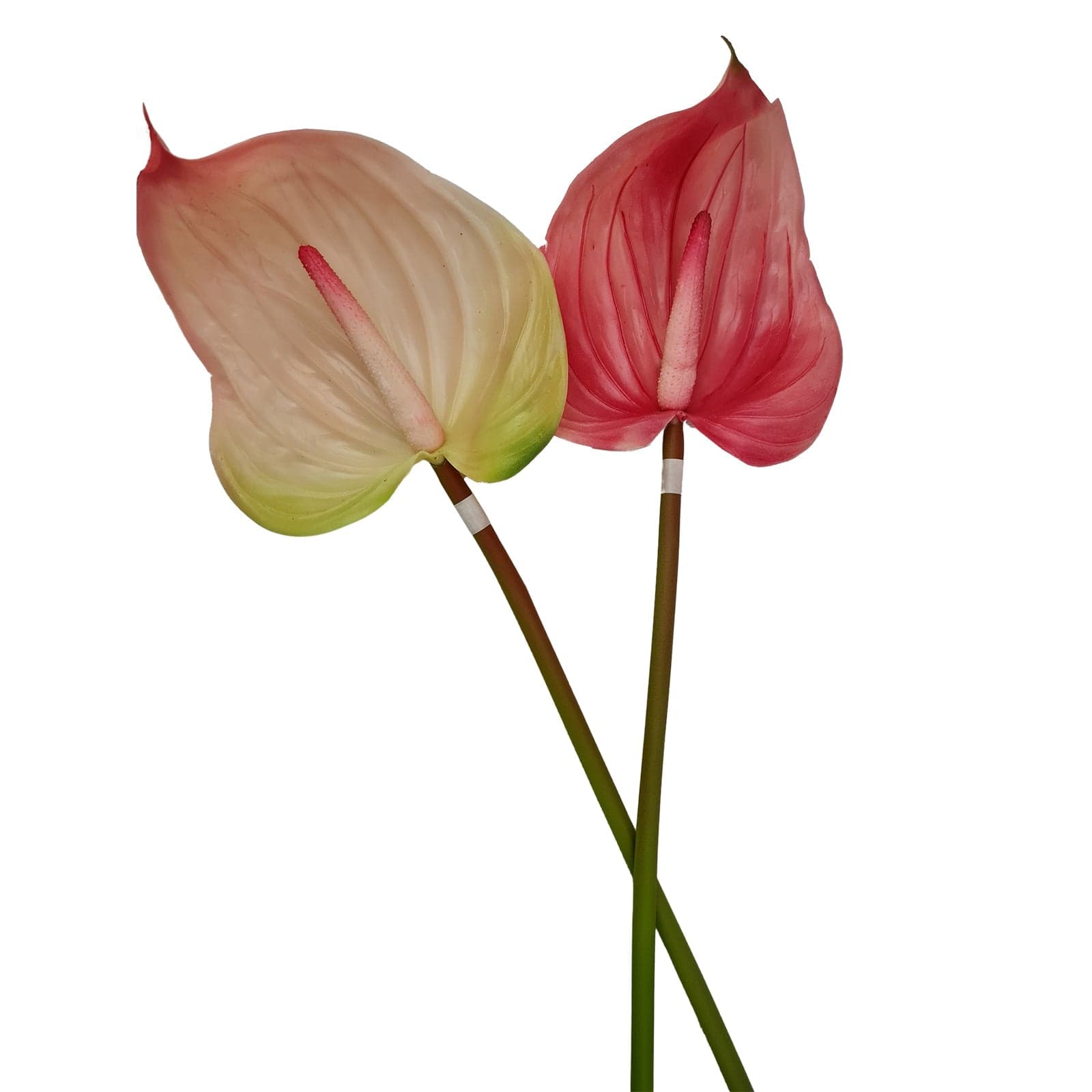 Fiori artificiali rami decorativi di Anturium Chic colore rosa assortiti da 76 cm