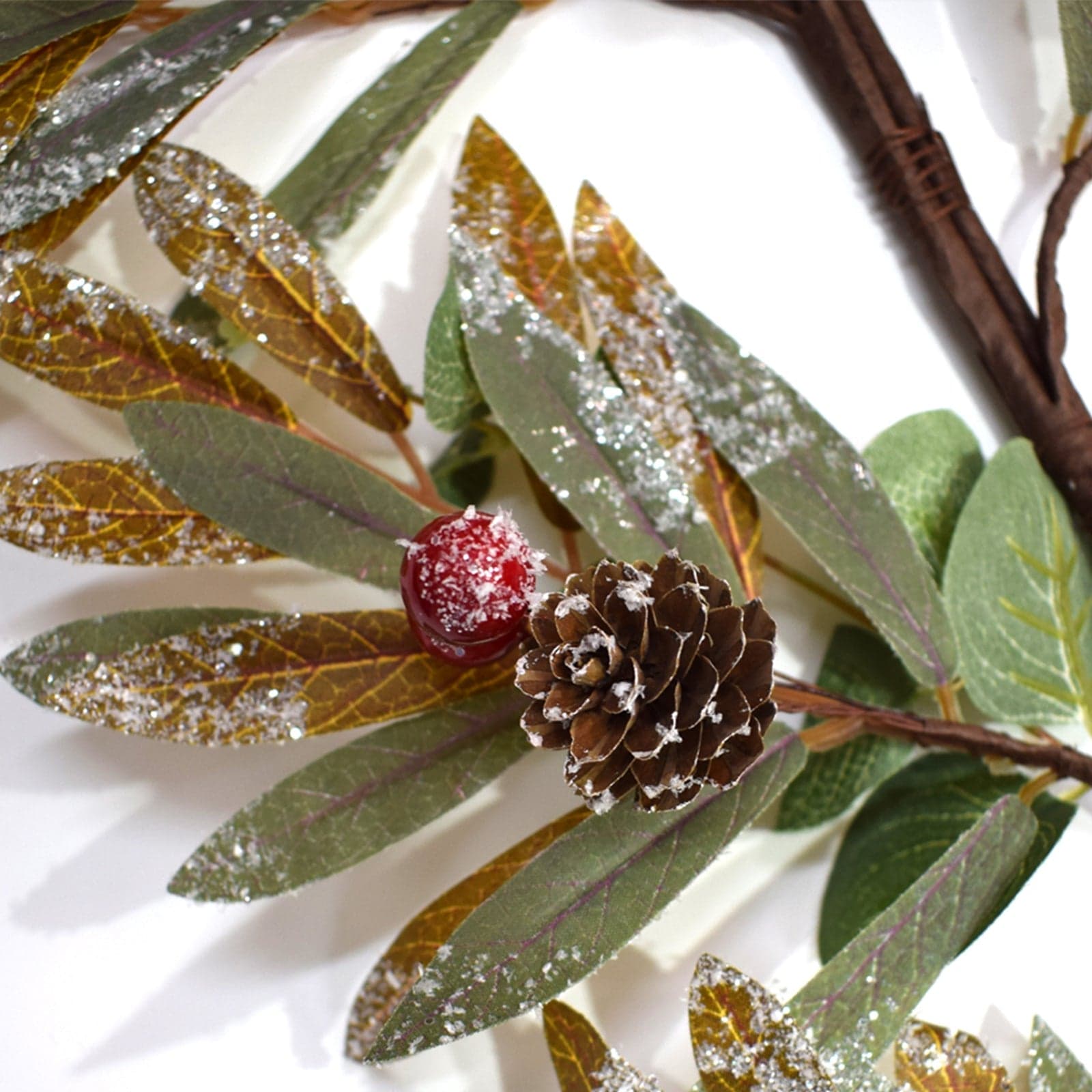 Ramo con Bacche e Pigne decorazione natalizia per albero di natale h 180 cm - 2