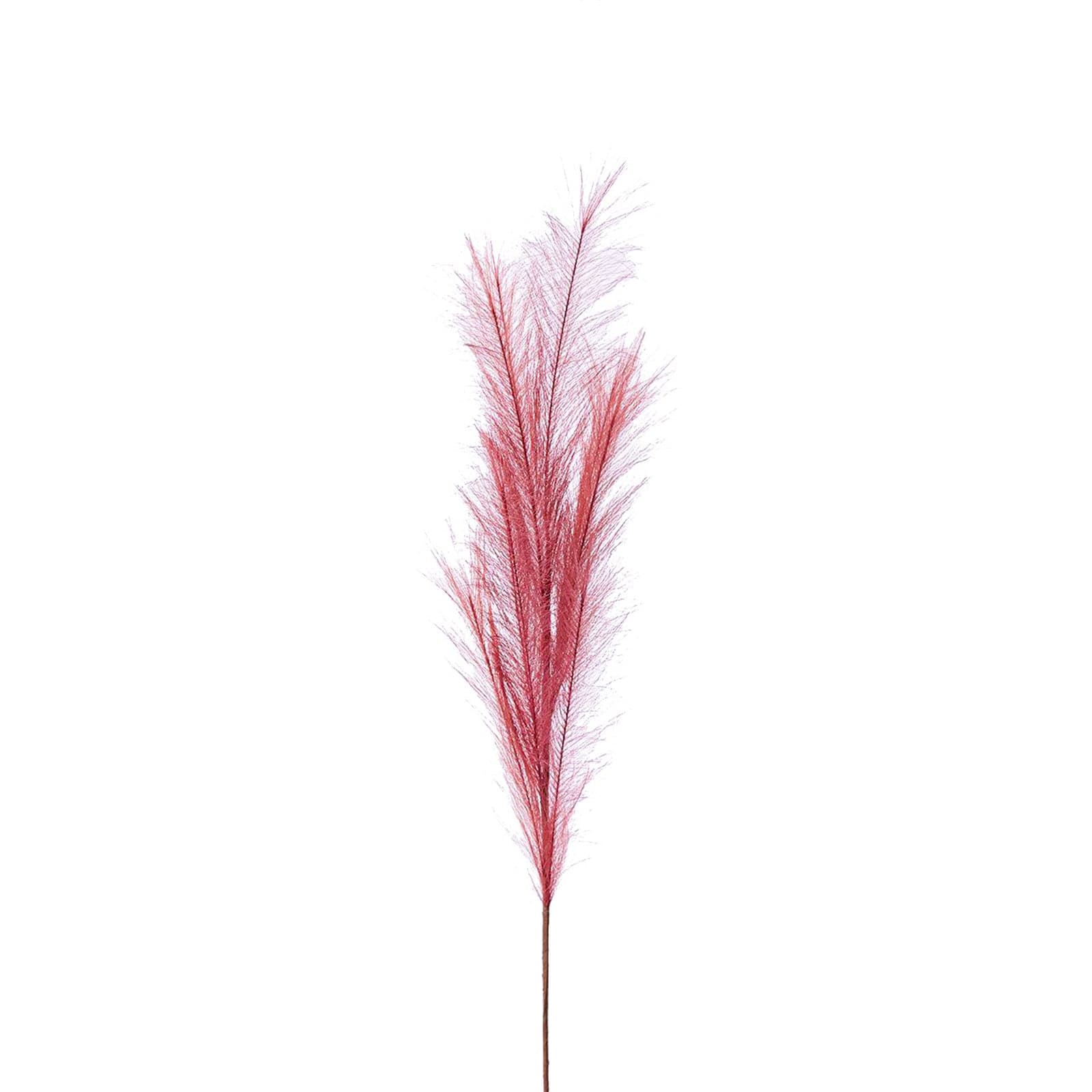 Ramo Rosa con Piume "Pampa" decorazione natalizia per arredamento h 100 cm - 3