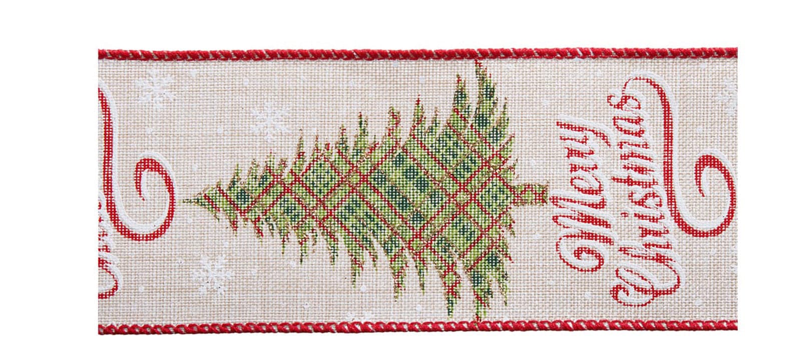 Festone "Natale" in poliestere per decorazioni albero di Natale 400 cm - 3