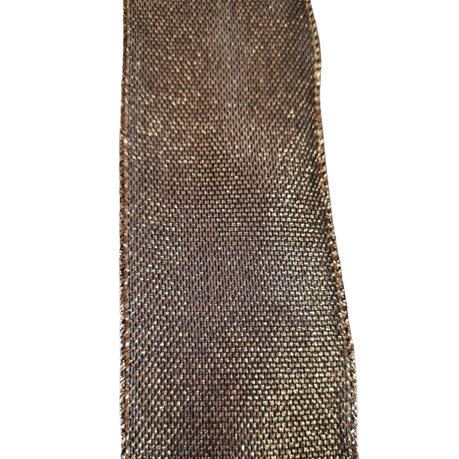 Nastro in tessuto Oro Anticato 63 mm x 4 mt per confezioni natalizie - 2