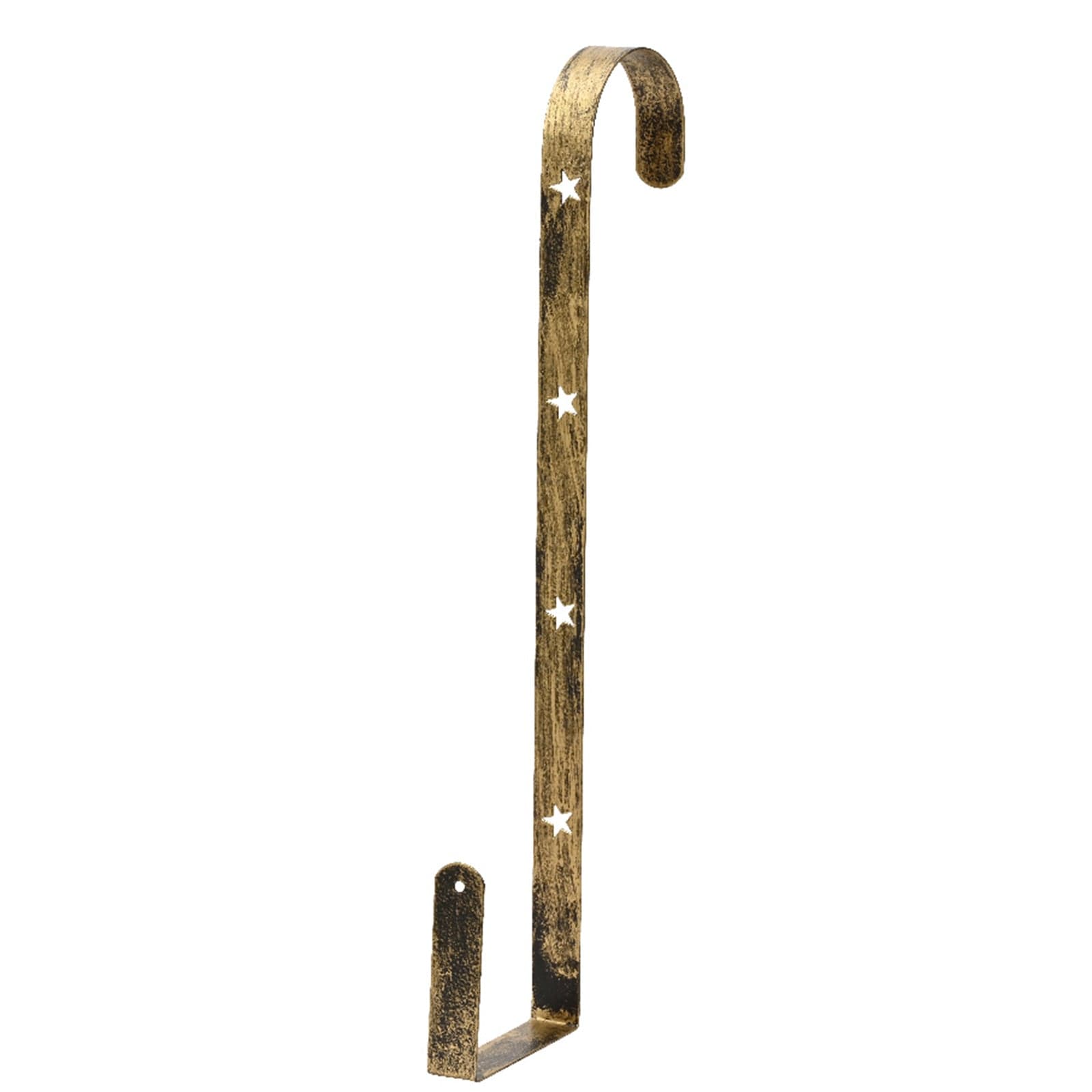 Porta ghirlande in ferro con gancio per porta e balcone h 28 cm - 2
