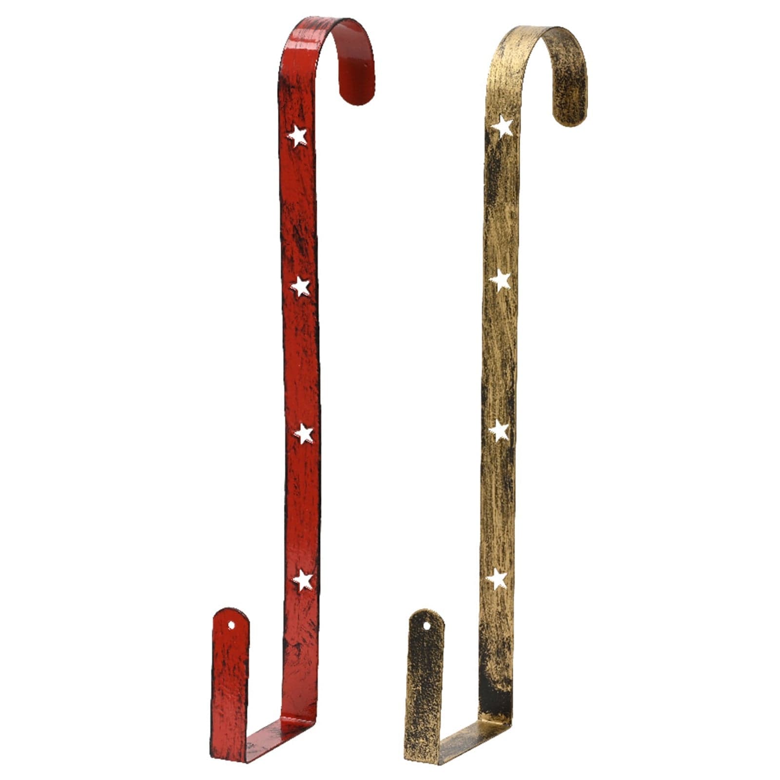 Porta ghirlande in ferro con gancio per porta e balcone h 28 cm - 3