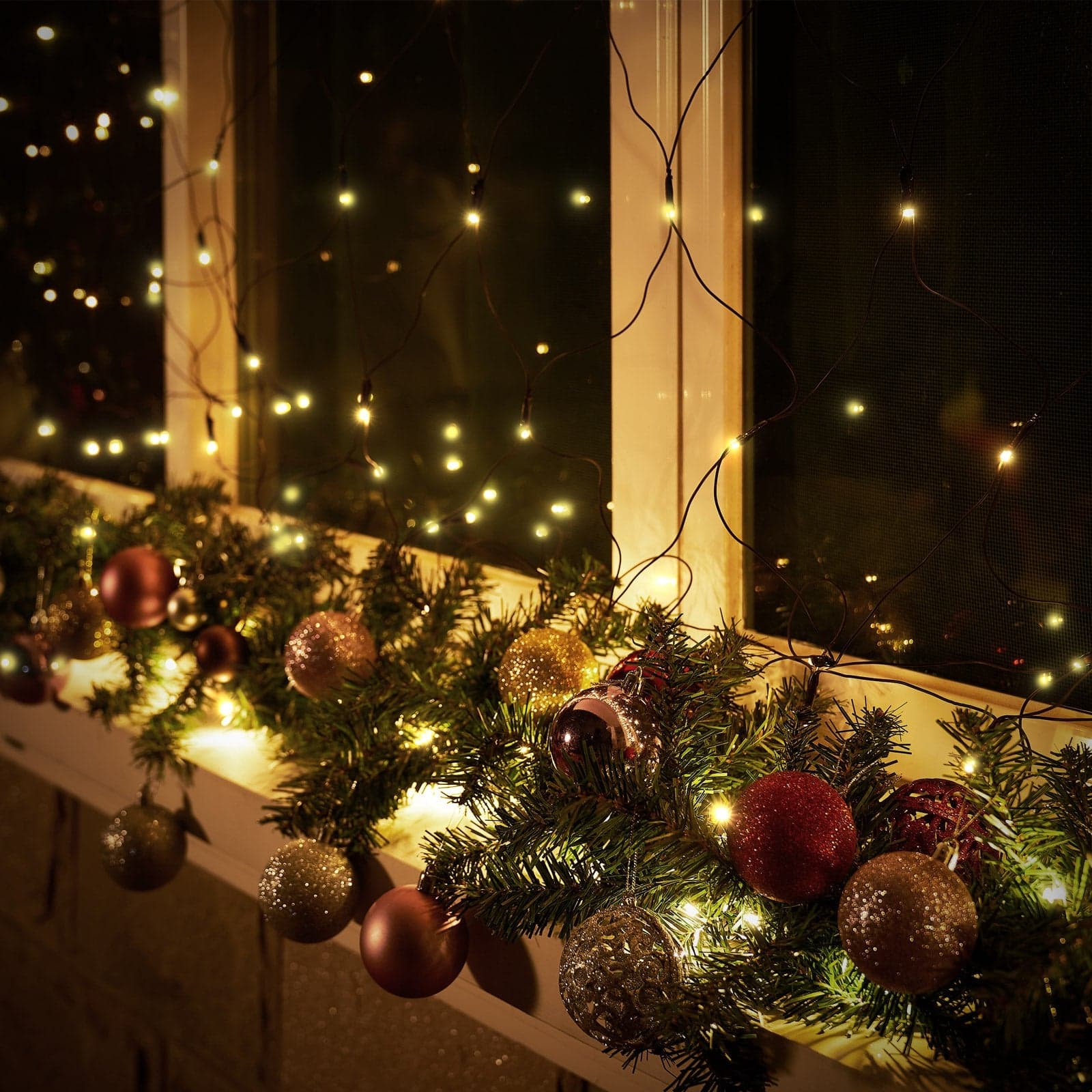Festone natalizio con 50 led ghirlanda in PVC di Altissima qualità 270 cm - 4
