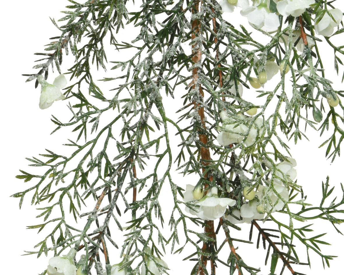 Festone tonda natalizia ghirlanda color Verde, decorazione da 180 cm - 2