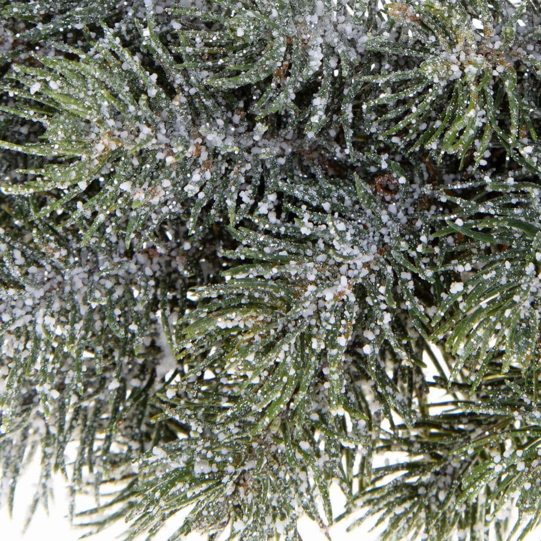 Ghirlanda tonda Abete con Glitter corona natalizia, dietro porta da 185 cm - 2