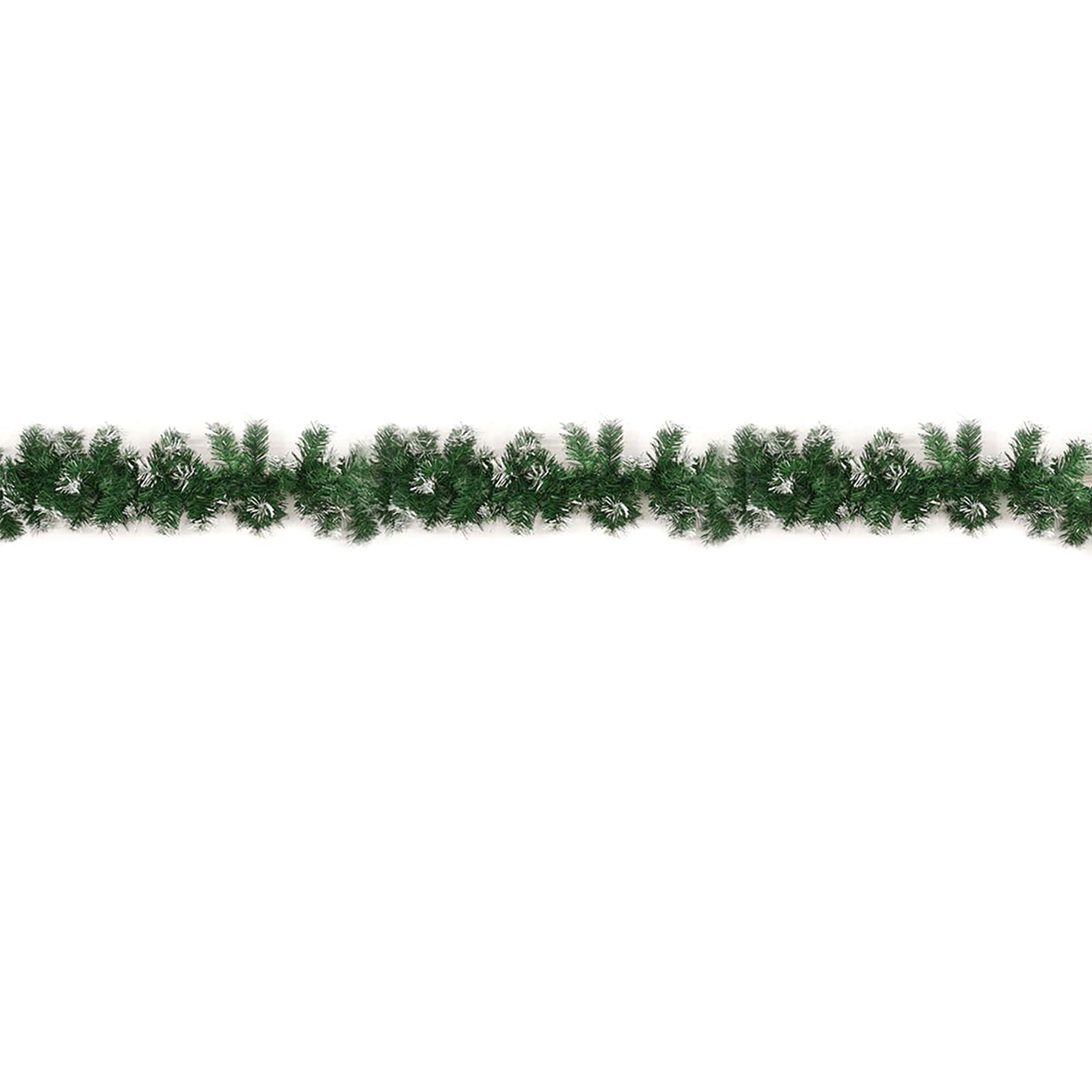 Ghirlanda natalizia in PVC innevata boa festone per decorazione realistica 5,4 mt - 2