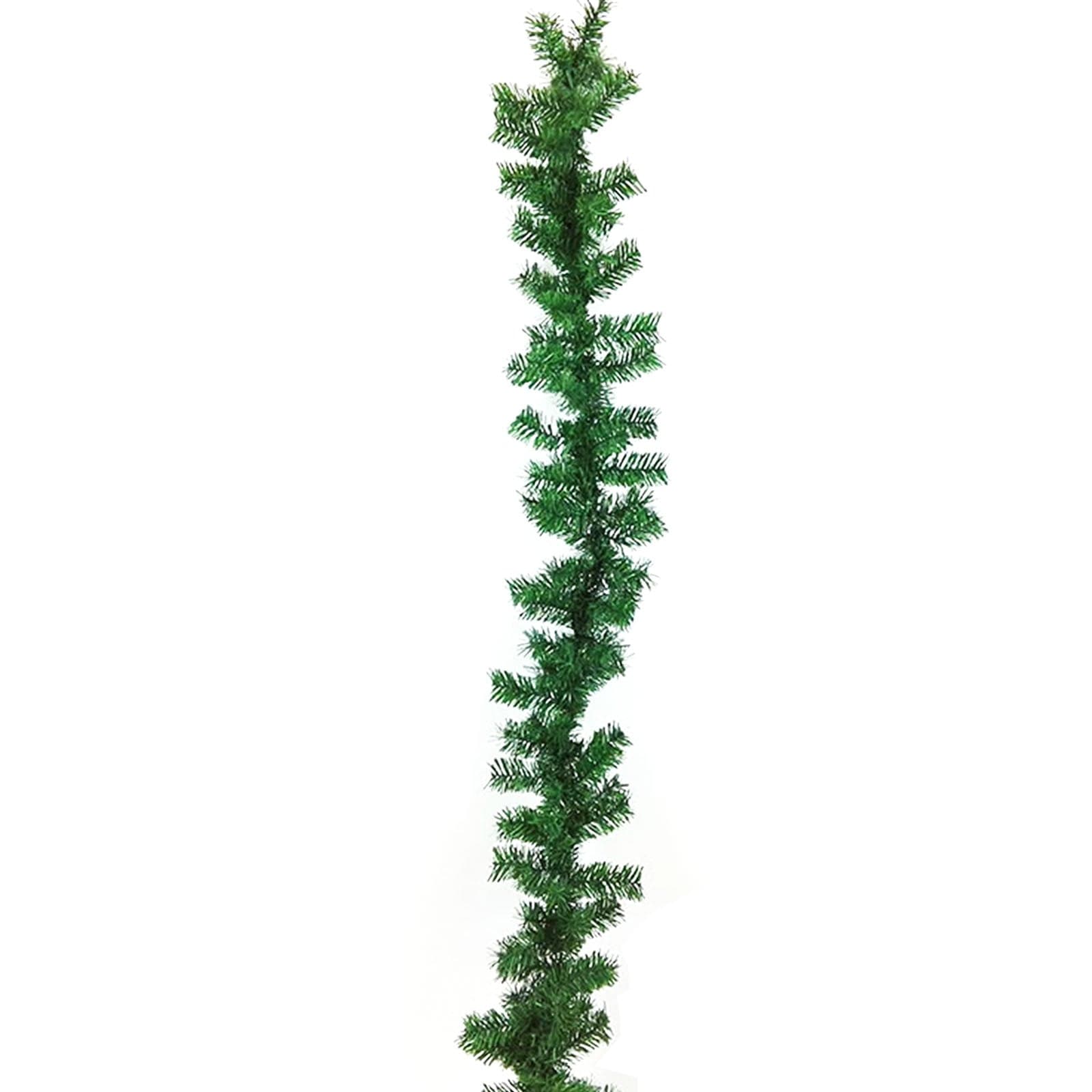 Ghirlanda natalizia in PVC di altissima Qualità, boa 270 cm festone per decorazione realistica - 2
