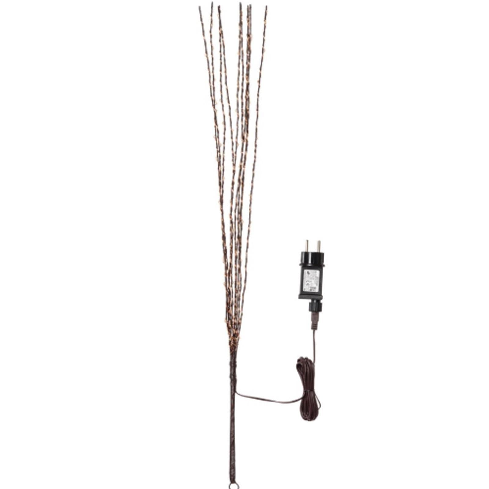 Luci di natale micro led ramo sferico decorazione rame 120 led luce calda 75 cm esterno - 4