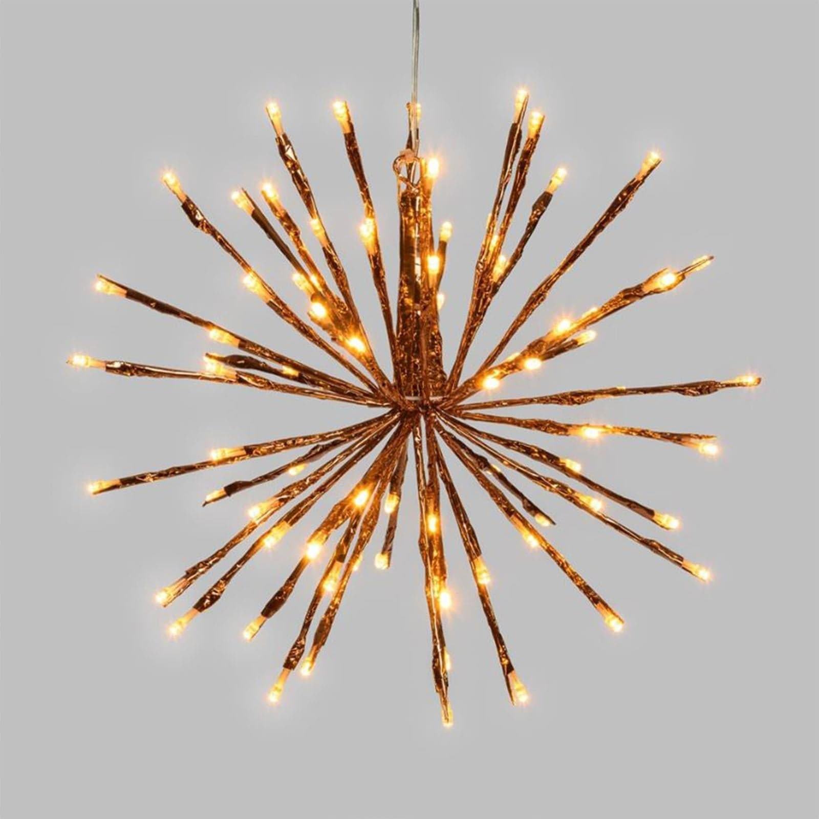 Ramo sferico "TWIGball" decorazione natalizia per esterno ramata luce calda - 4
