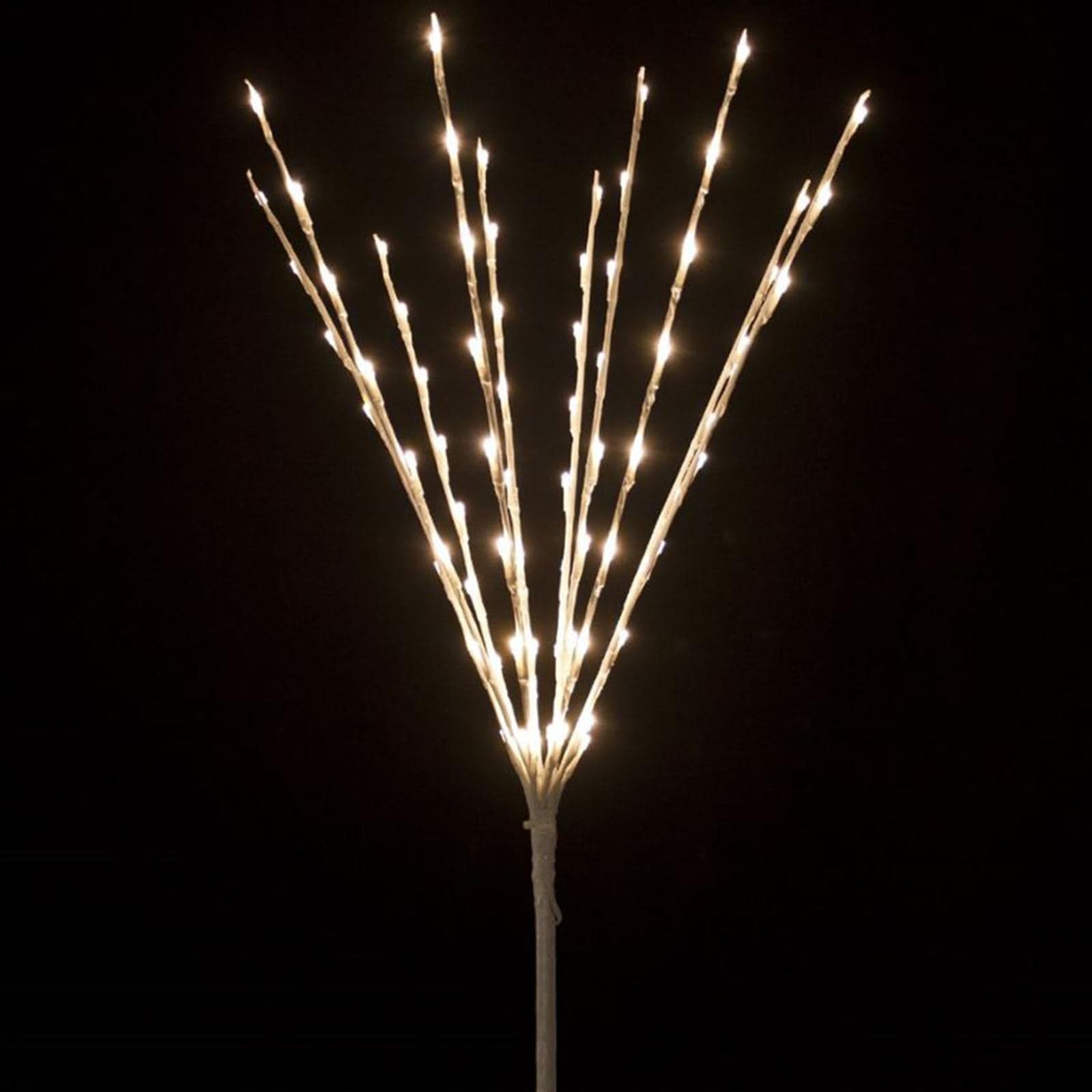 Ramo led modellabile bianco luce calda decorazione da esterno 75 cm 10 rami - 8