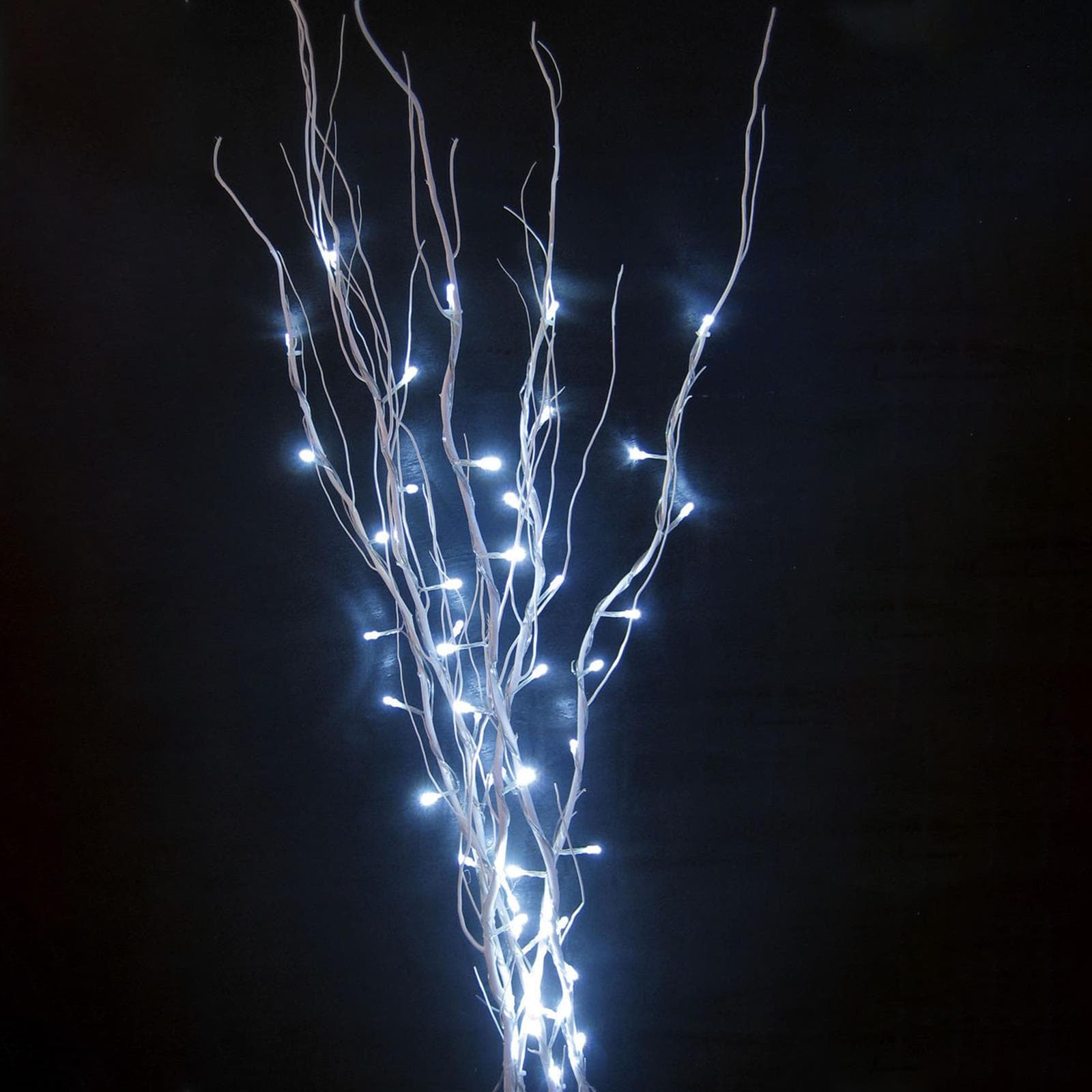 Rami decorativi in legno con luci led a batteria filo trasparente decorazione natalizia - 4
