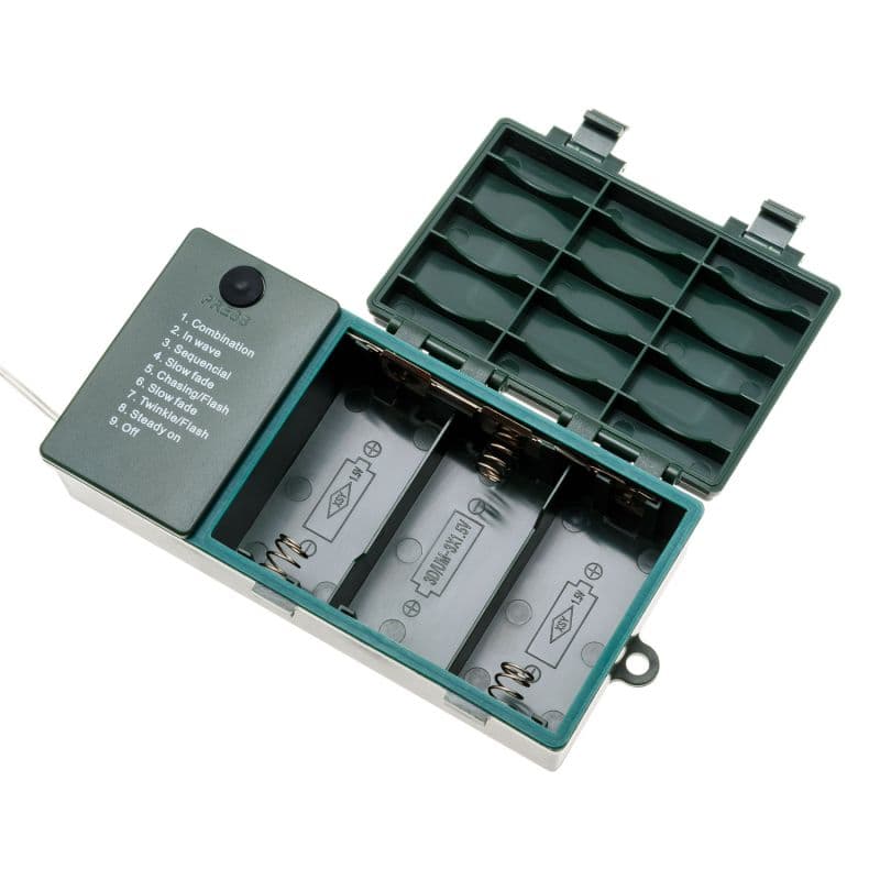 Porta batterie per catena lineare natalizia Smart Connect Plus con Timer - 2