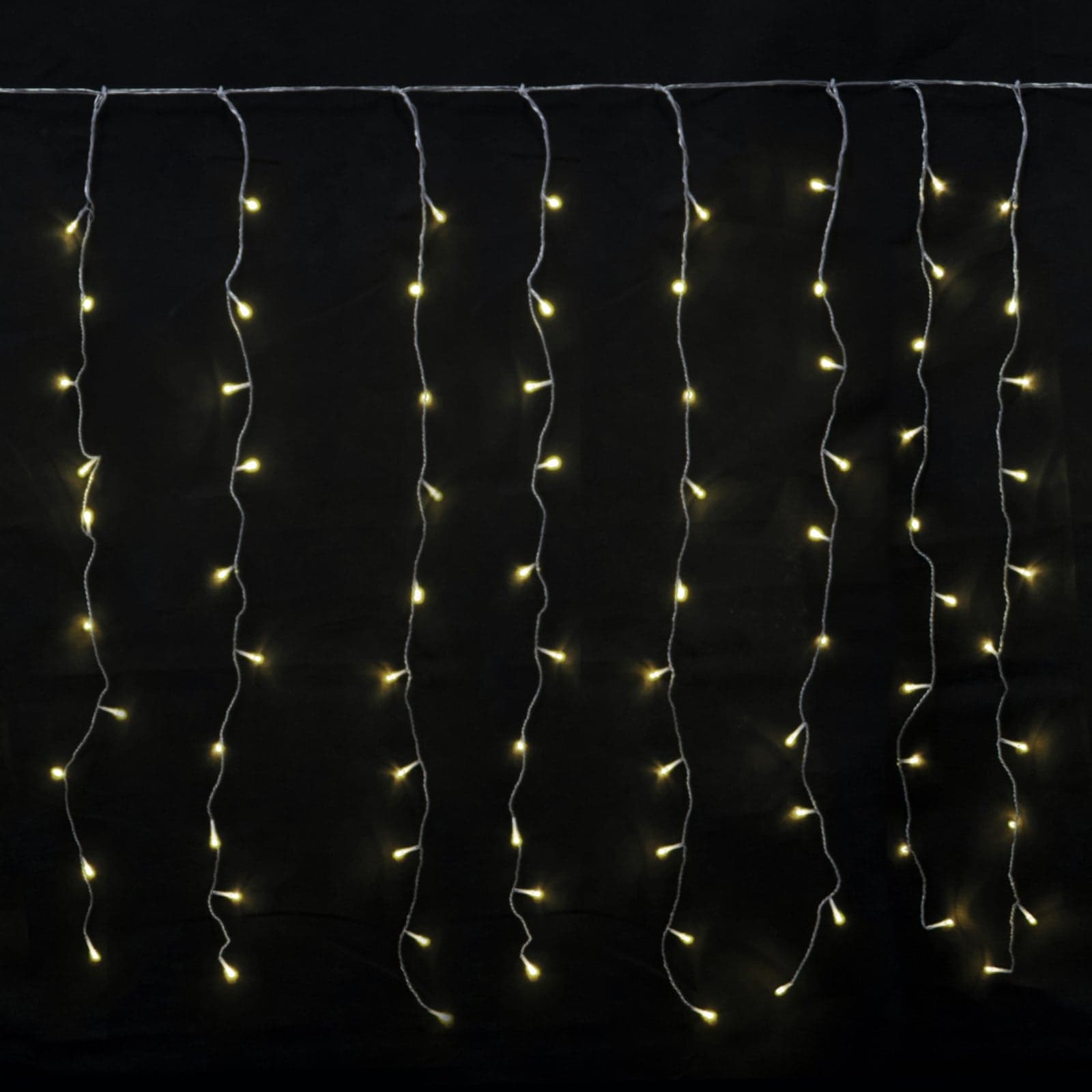 Tenda luminosa a led cascata da esterno decorazione natalizia 4 x h 1,5 m - 2