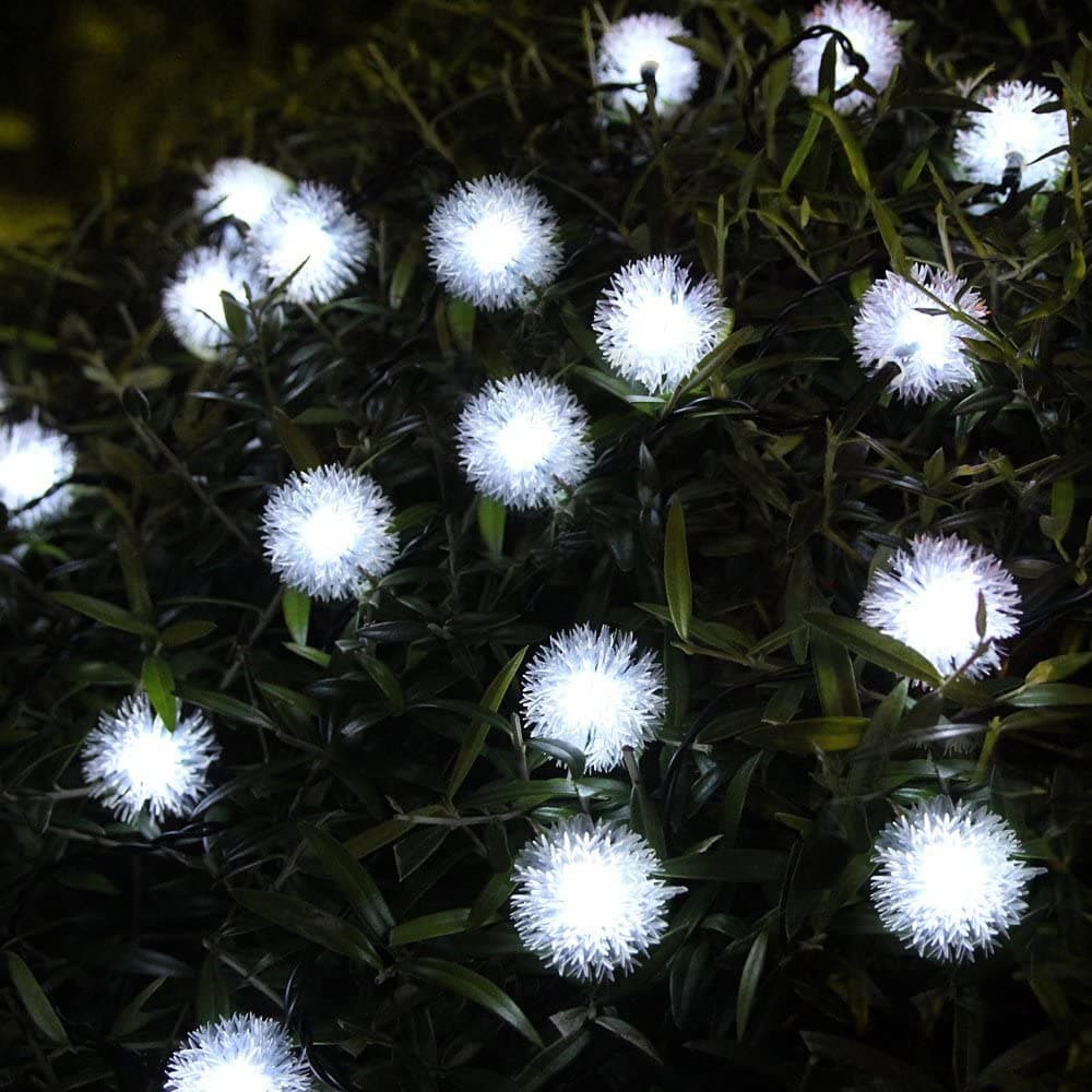 Catena luminosa con 20 fiocchi di neve luce fredda per uso interno 2,8 mt - 2