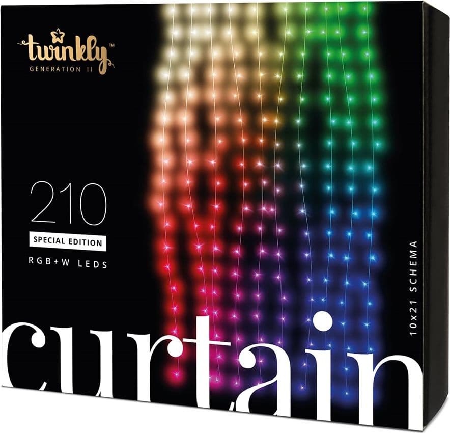 Tenda luminosa a Led Stalattite Twinkly RGB e Bianco caldo, 1 x h 2,1 metri - 7