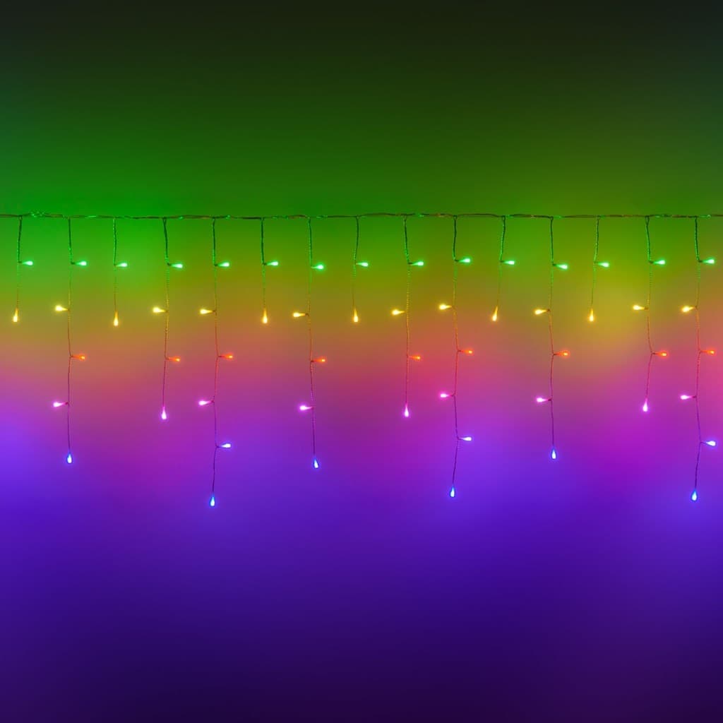 Tenda luminosa a Led Stalattite Twinkly RGB e Bianco caldo, 5 x h 0,6 metri - 2