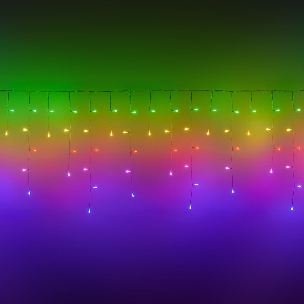 Tenda luminosa a Led Stalattite Twinkly RGB e Bianco caldo, 5 x h 0,6 metri - 2