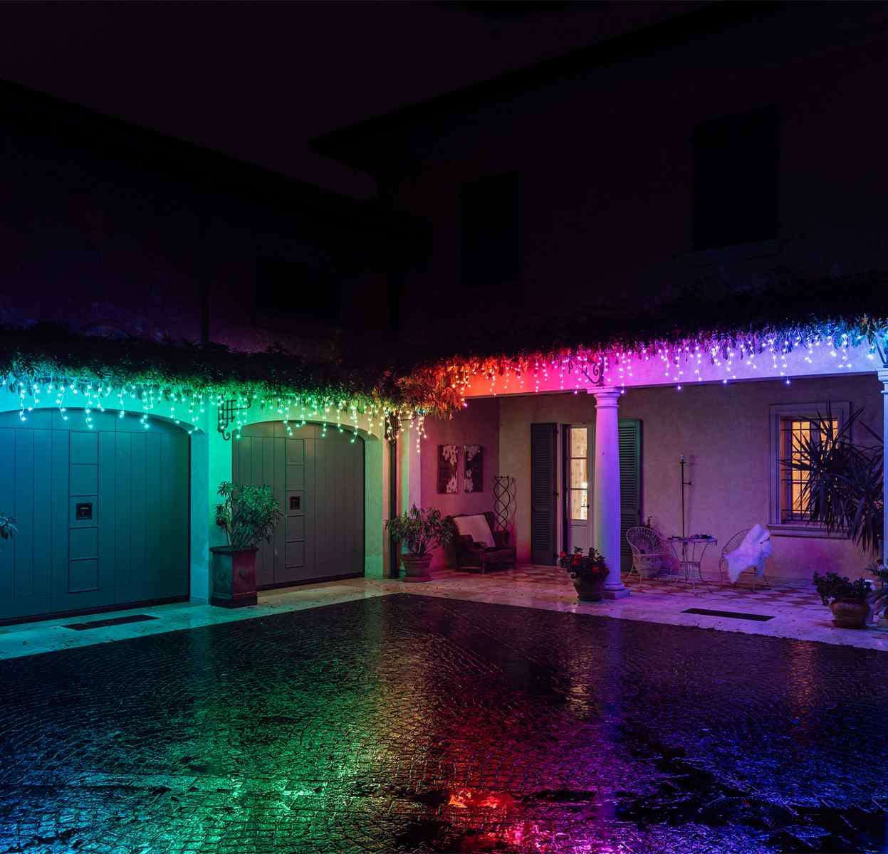 Tenda luminosa a Led Stalattite Twinkly RGB e Bianco caldo, 5 x h 0,6 metri - 6