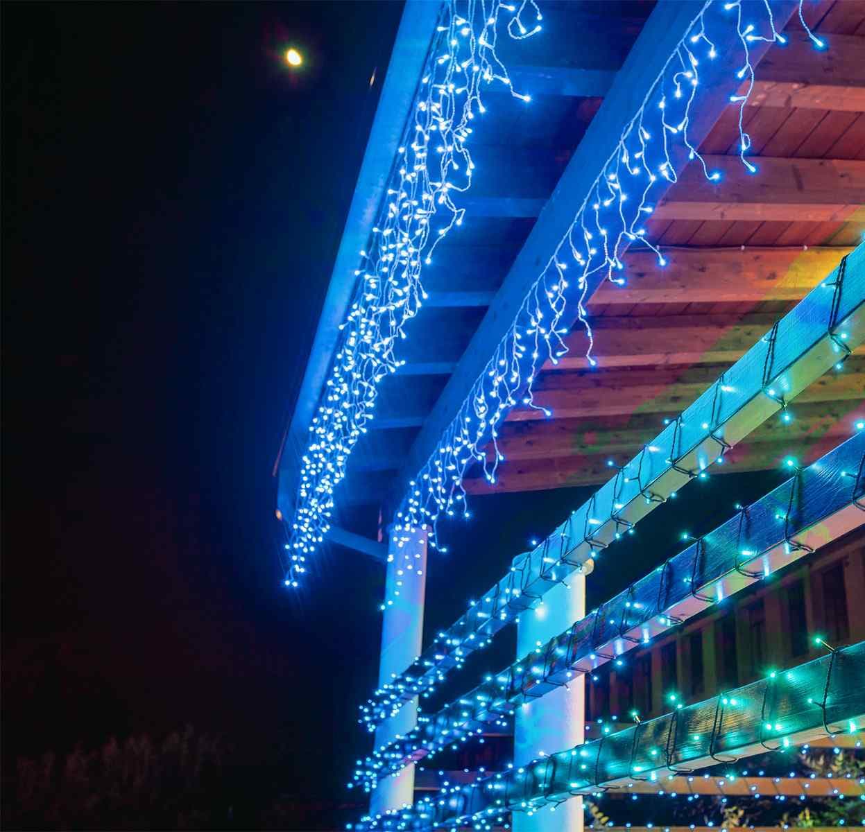 Tenda luminosa a Led Stalattite Twinkly RGB e Bianco caldo, 5 x h 0,6 metri - 7
