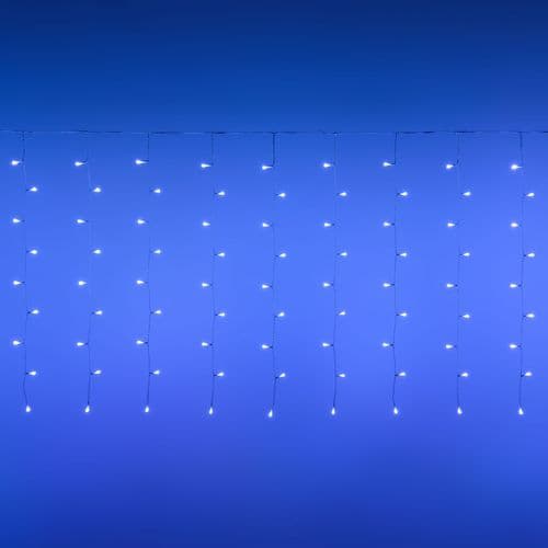 Tenda luminosa 180 led multicolor di Natale cascata da interno ed esterno 400 cm - 12