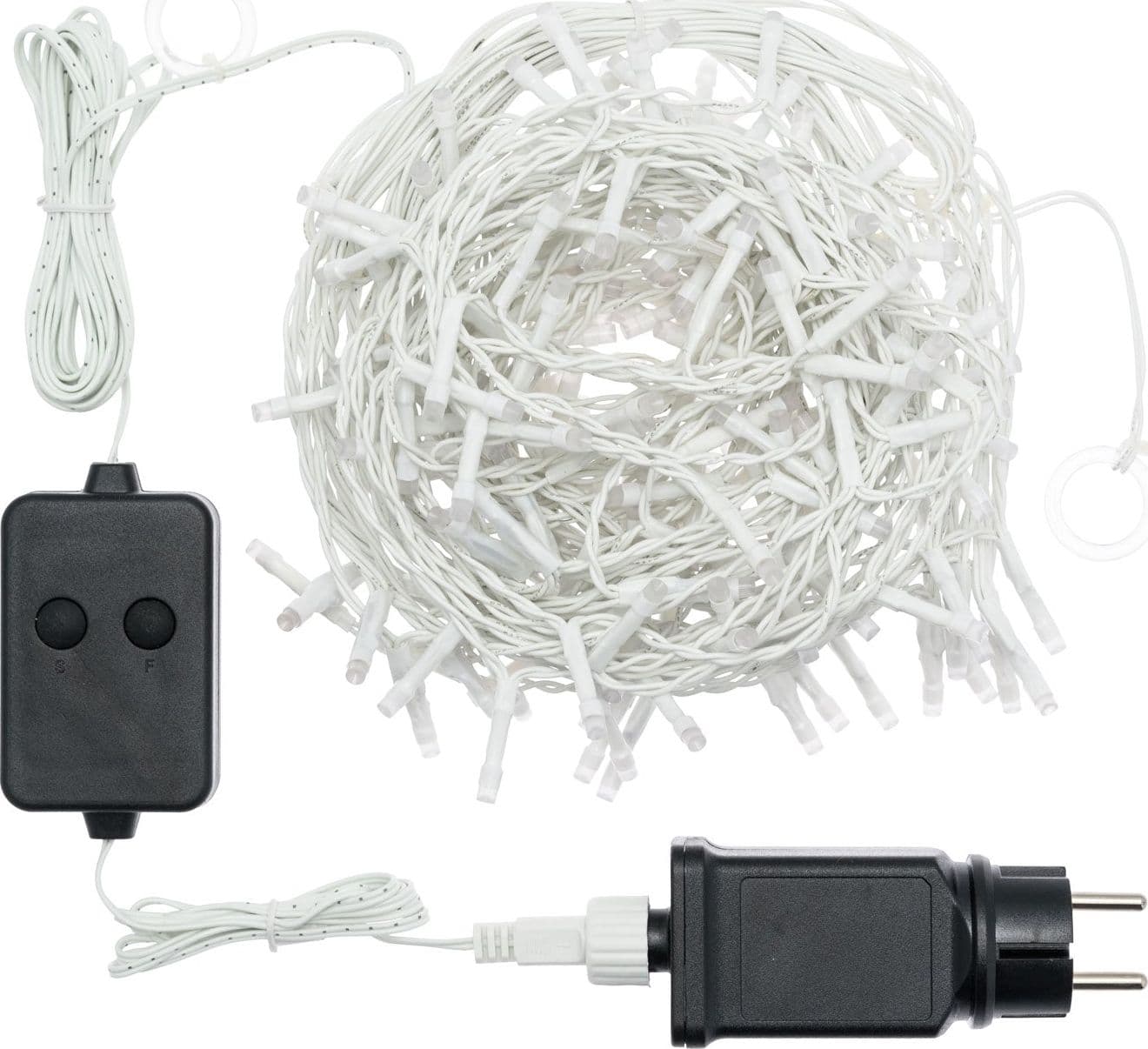 Tenda luminosa 180 led multicolor di Natale cascata da interno ed esterno 400 cm - 3