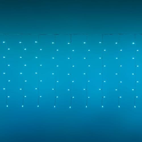 Tenda luminosa 180 led multicolor di Natale cascata da interno ed esterno 400 cm - 7