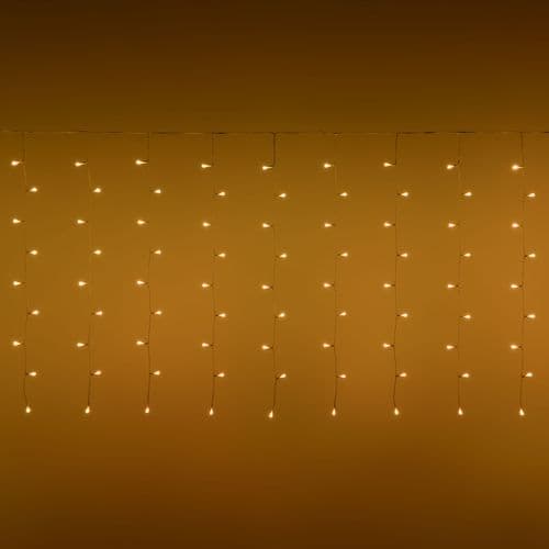 Tenda luminosa 180 led multicolor di Natale cascata da interno ed esterno 400 cm - 9