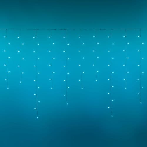 Tenda luminosa 225 led multicolor di Natale cascata da interno ed esterno 500 cm - 7