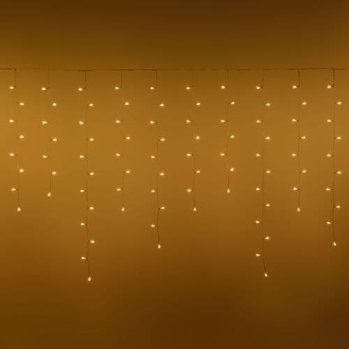 Tenda luminosa 225 led multicolor di Natale cascata da interno ed esterno 500 cm - 9