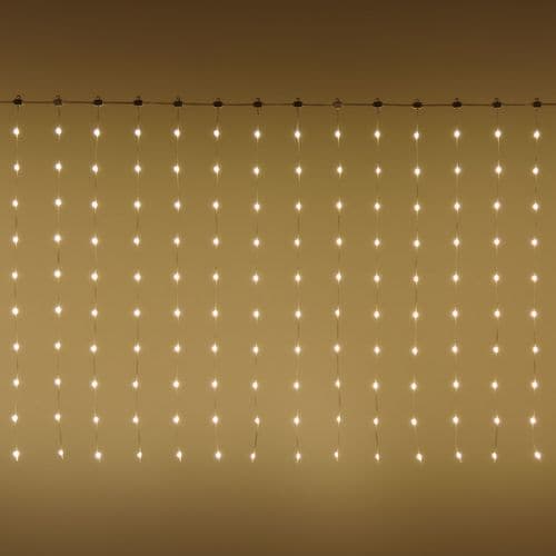 Tenda luminosa 300 luci pixel led di Natale cascata da interno ed esterno 300 cm - 2