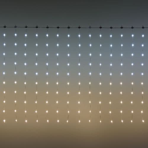 Tenda luminosa 300 luci pixel led di Natale cascata da interno ed esterno 300 cm - 11
