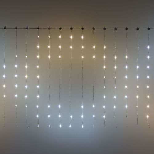 Tenda luminosa 300 luci pixel led di Natale cascata da interno ed esterno 300 cm - 3