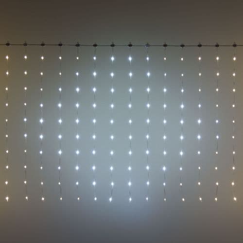 Tenda luminosa 300 luci pixel led di Natale cascata da interno ed esterno 300 cm - 8