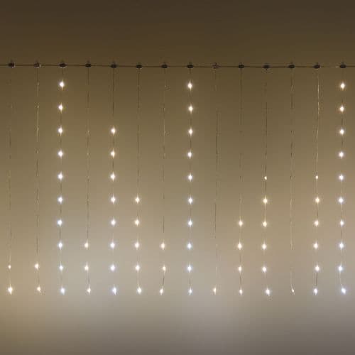 Tenda luminosa 300 luci pixel led di Natale cascata da interno ed esterno 300 cm - 9
