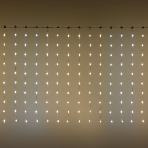 Tenda luminosa 300 luci pixel led di Natale cascata da interno ed esterno 300 cm - 10