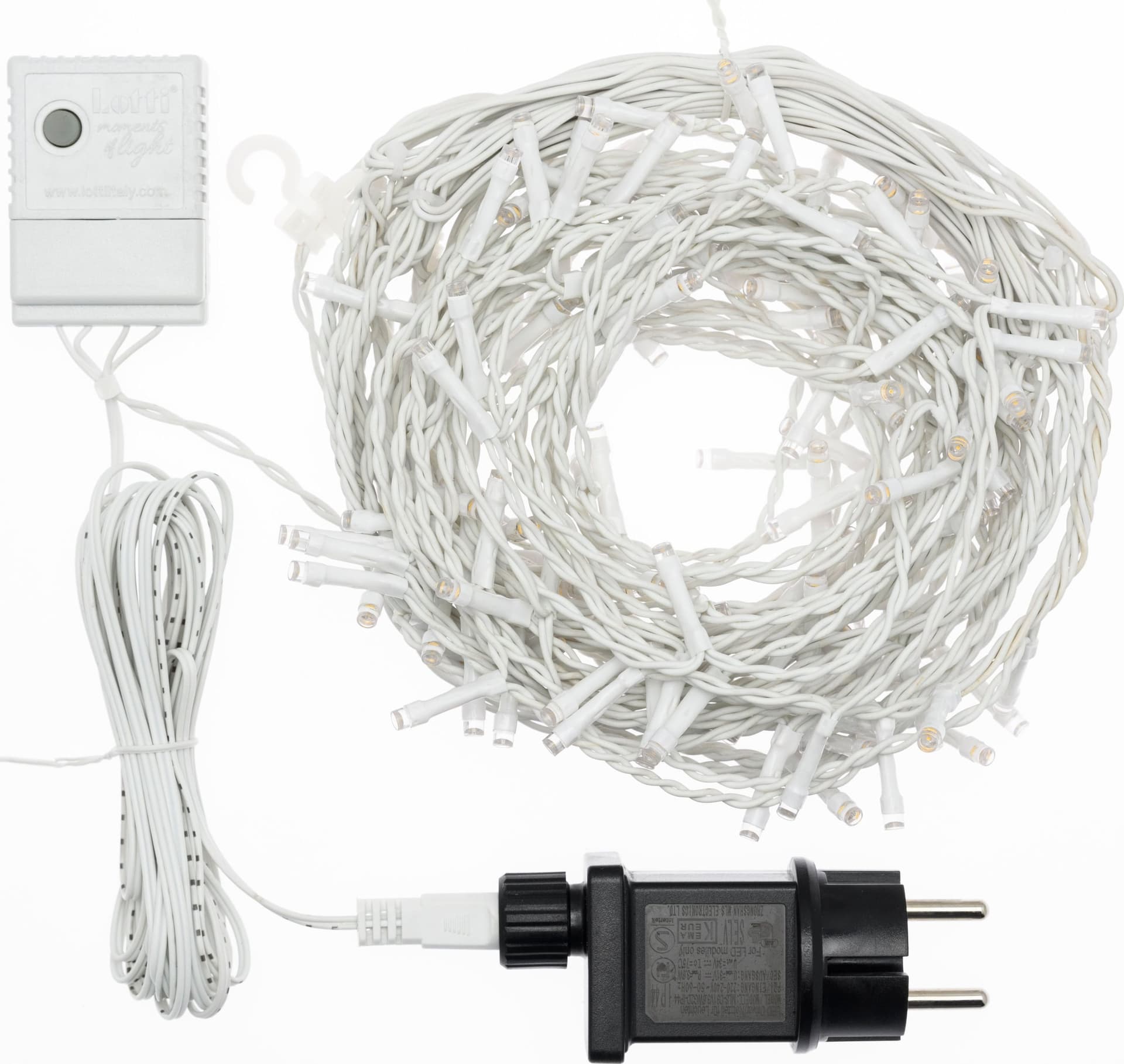 Cascata luci con led per esterno decorazione natalizie 360 cm - 4