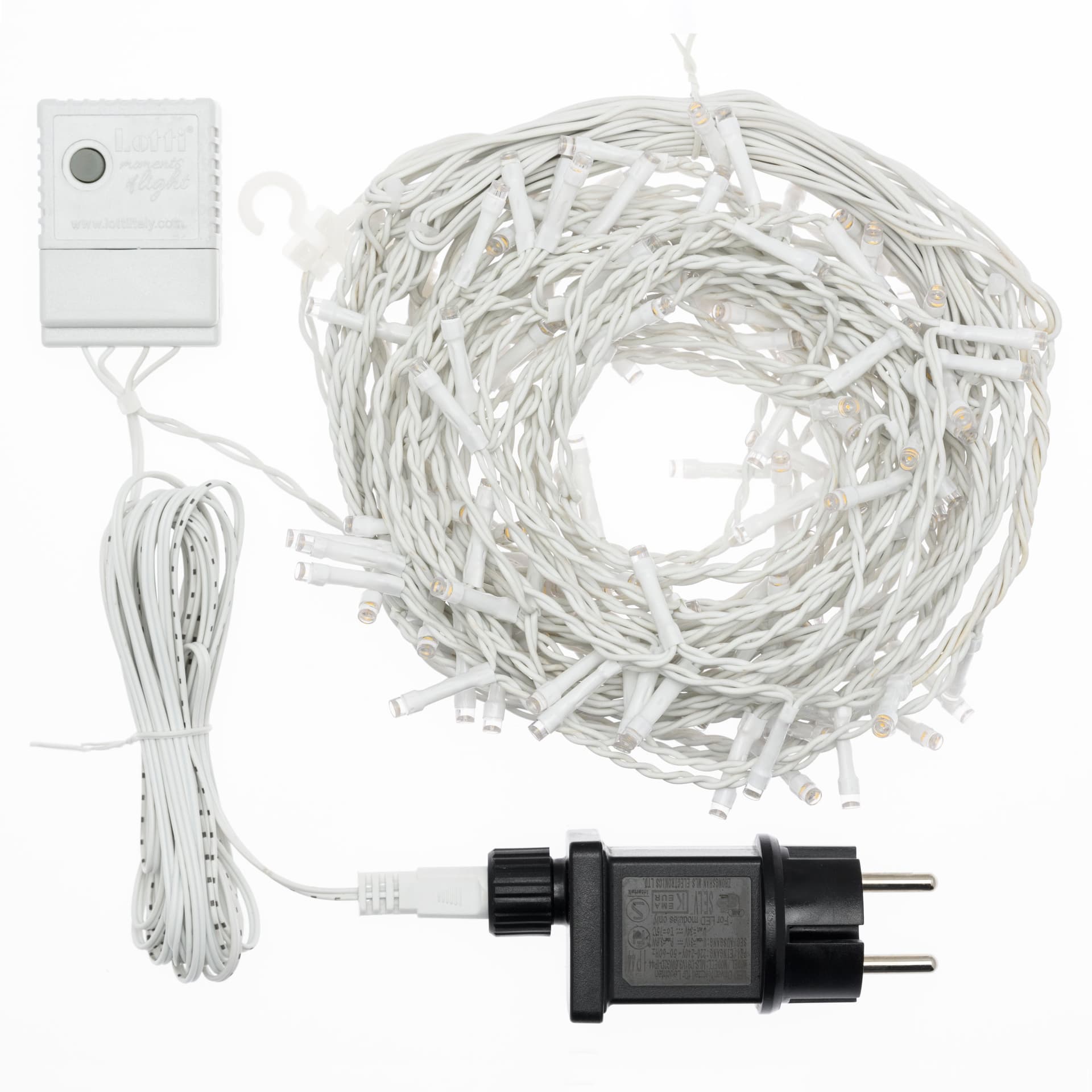 Cascata luci con led per esterno decorazione natalizie 360 cm - 4