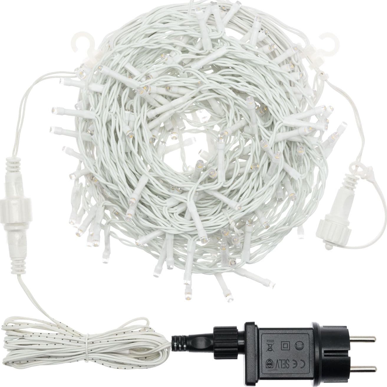 Cascata luci con led per esterno decorazione natalizie 320 cm - 2