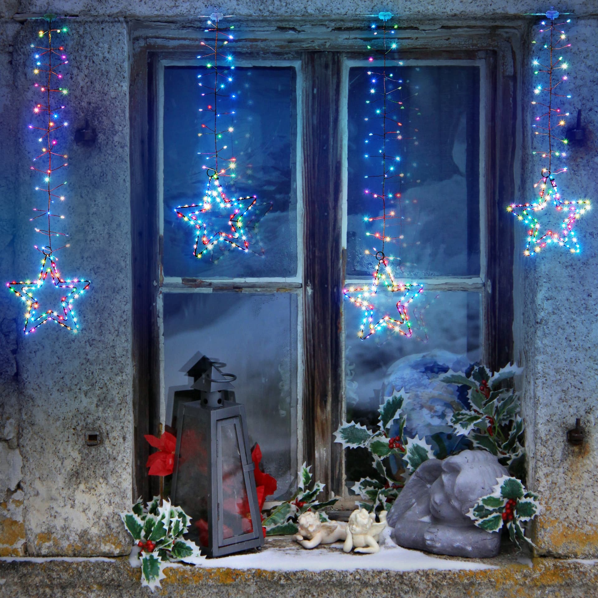 Catena luminosa con 950 led Multicolor 320 cm per uso interno ed esterno - 2