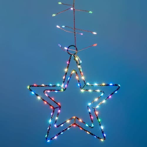 Catena luminosa con 950 led Multicolor 320 cm per uso interno ed esterno - 5