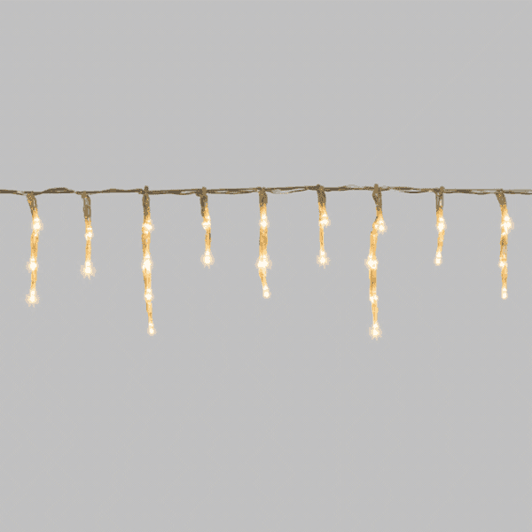 Tenda luminosa cavo Trasparente 550 led uso interno ed esterno luce fredda 11 x h 0,12 mt - 2