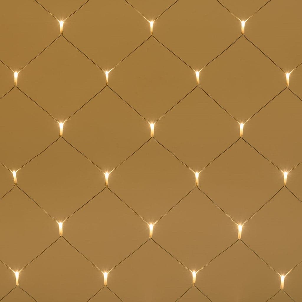 Tenda a Rete luce Calda a Led per esterno decorazione natalizie h 100 cm - 2