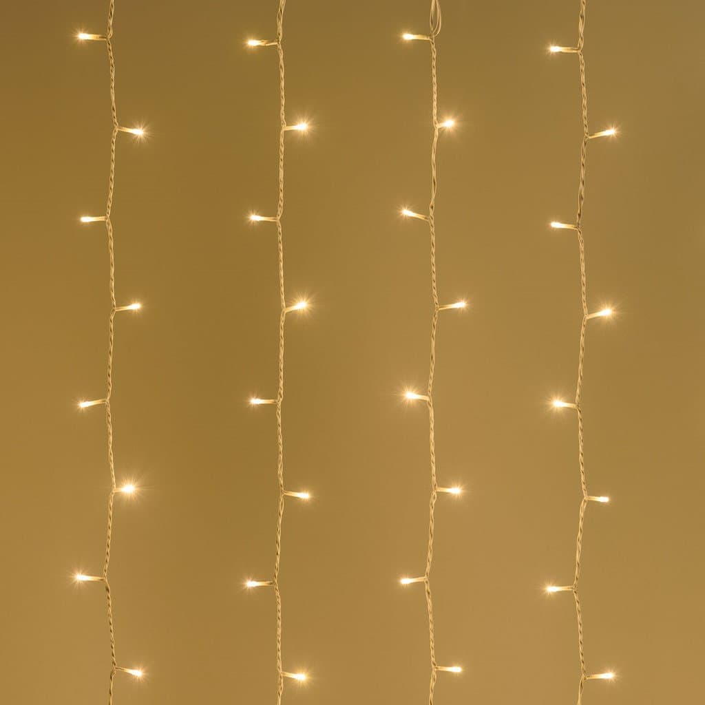 Tenda luminosa a led cascata da esterno decorazione natalizia 4,2 mt x h 50 cm - 4