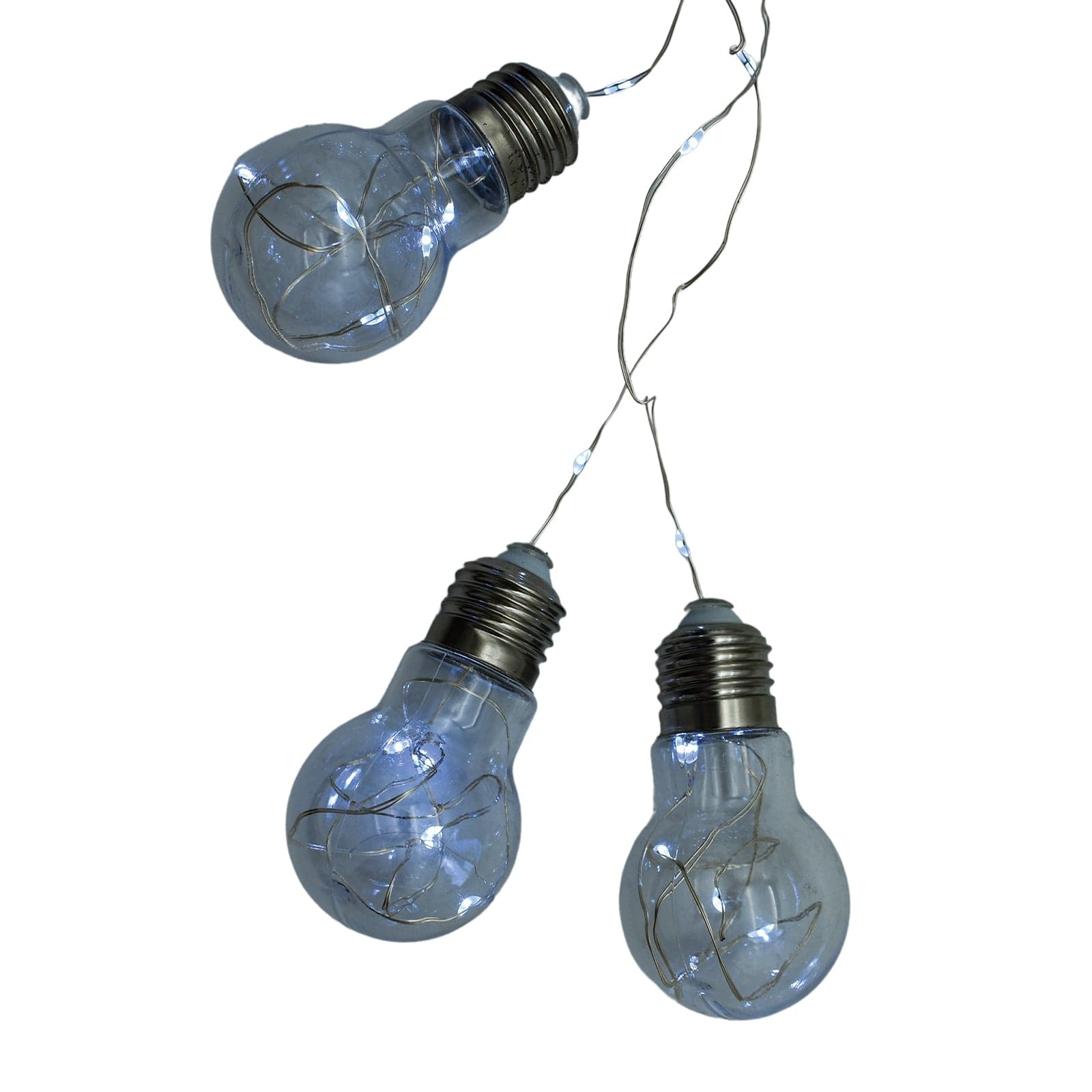 Cascata a tenda luminosa con lampadine di 130 nanoled a luce fissa da 2,70 metri - 2