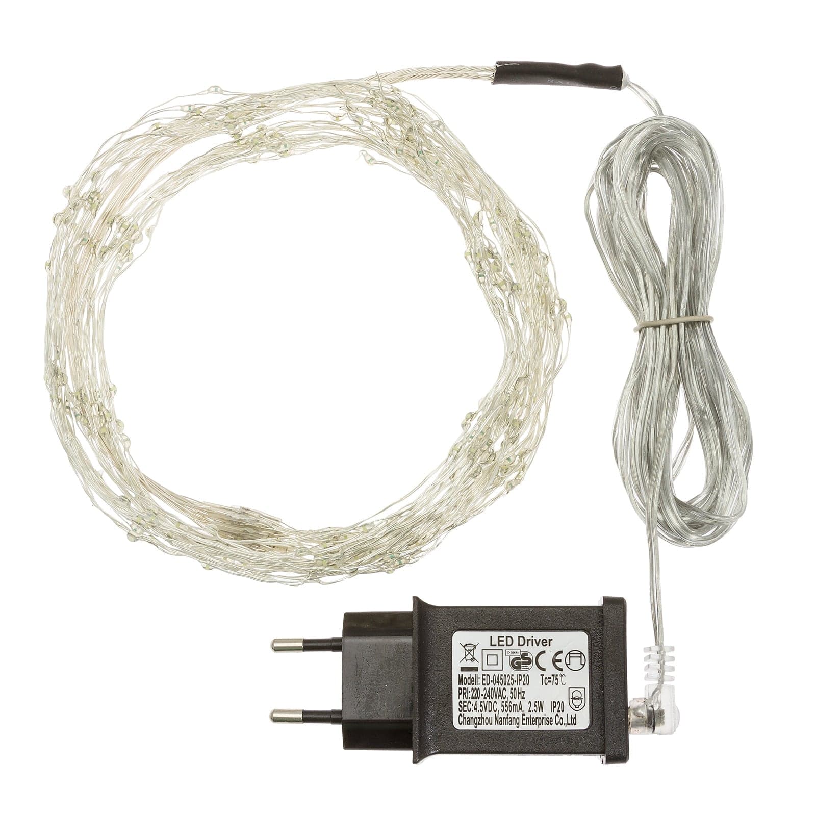 Ciuffo luminoso catena microled decorazione natalizie per esterno ed interno h 260 cm - 5