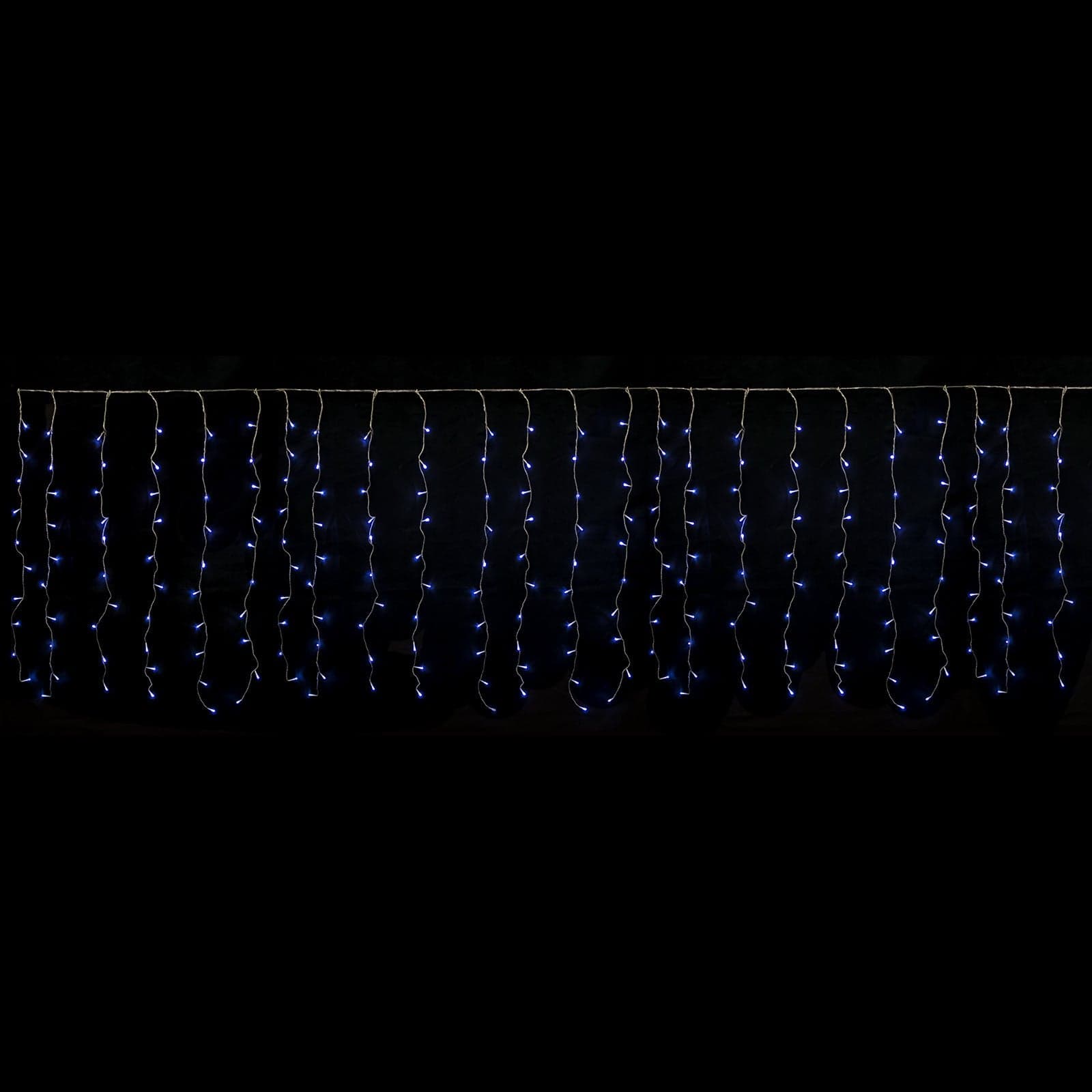 Tenda luminosa decorazione natalizia con led e giochi di luci per uso interno ed esterno - 2